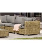 Montmartre 6-Sitzer-Gartenmöbel aus braunem geflochtenem Harz