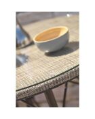 Ushuaia runder Gartentisch braun - D 70x74 cm