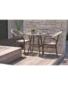 Ushuaia runder Gartentisch braun - D 70x74 cm