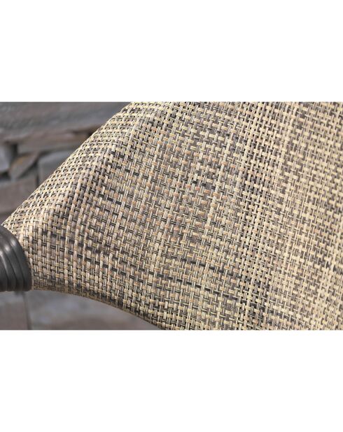 Ushuaia runder Gartentisch braun - D 70x74 cm