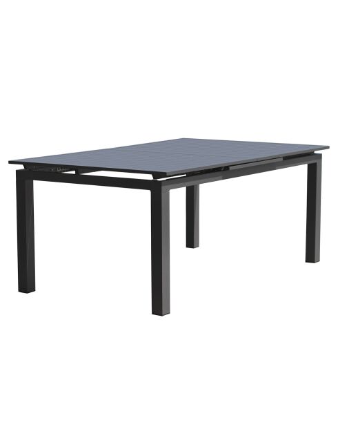 Miami uitschuifbare tuintafel antracietgrijs - 180/240x100x77 cm