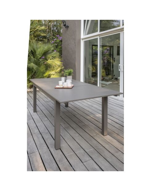 Zahara Gartentisch, ausziehbar, Taupe, 180/240x100x77 cm