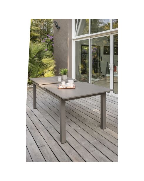 Zahara Gartentisch, ausziehbar, Taupe, 180/240x100x77 cm