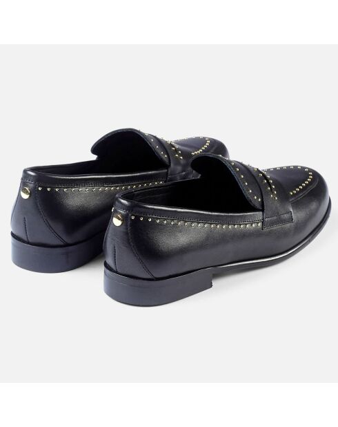 Mocassins en Cuir Vilo à petits clous noirs