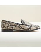 Mocassins en Cuir Vonga python/naturel