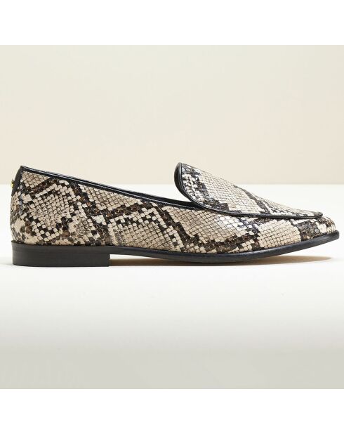 Mocassins en Cuir Vonga python/naturel