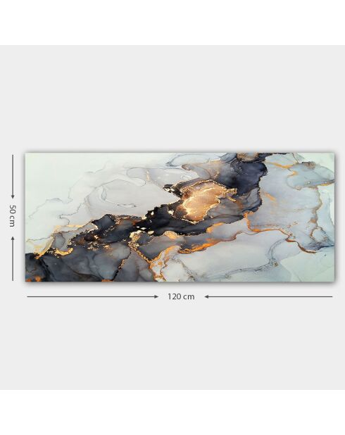 Peinture sur toile décorative multicolore - 50x120