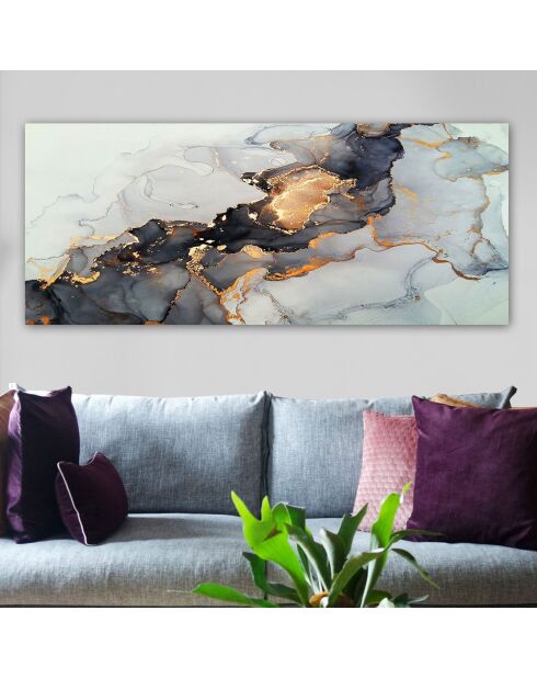 Peinture sur toile décorative multicolore - 50x120
