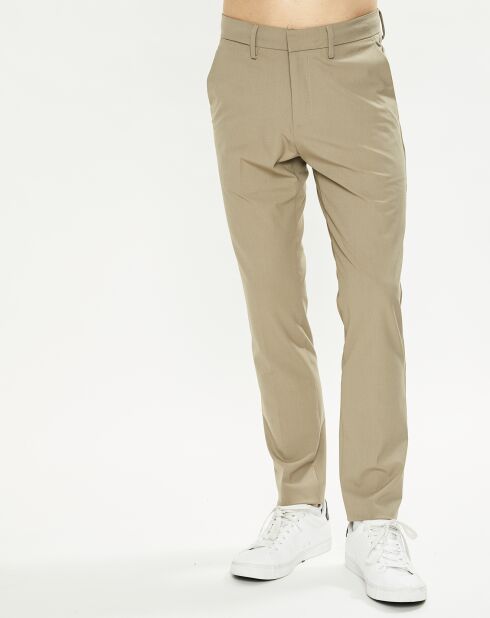 Pantalon Smart 360 Flex Slim Fit beige foncé