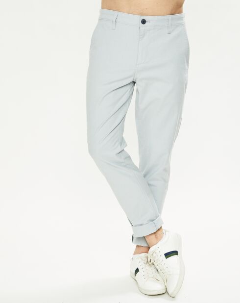 Pantalon Casual Chino Tapered Fit bleu clair