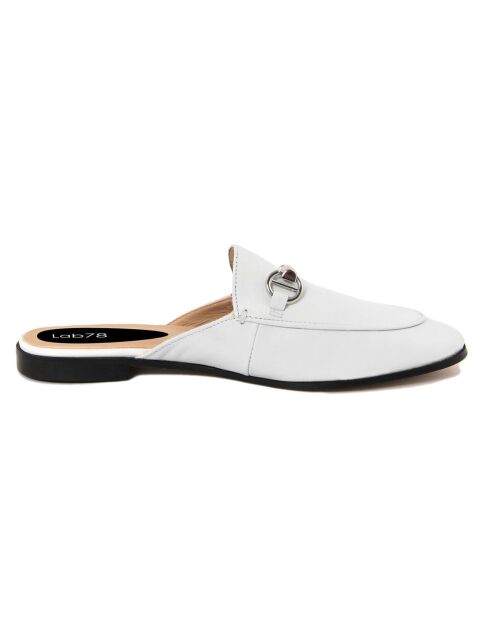 Mules en Cuir Rita blanches