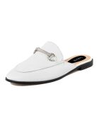 Mules en Cuir Rita blanches