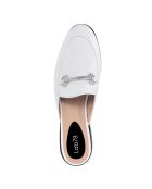 Mules en Cuir Rita blanches