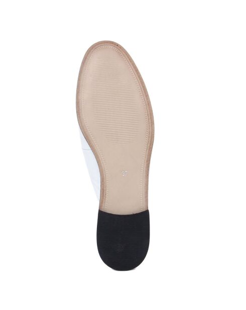 Mules en Cuir Rita blanches