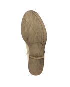 Bottines en Cuir Diamond sable - Talon 3.5 cm
