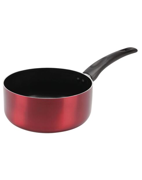 Rode inductiesteelpan met kersen - D.20 cm