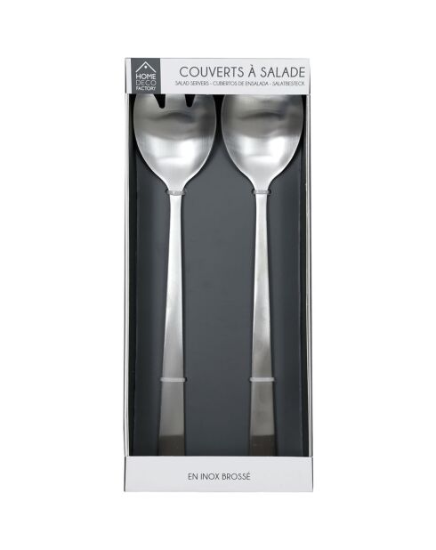 2 Couvert à salade gris - 21.2 cm