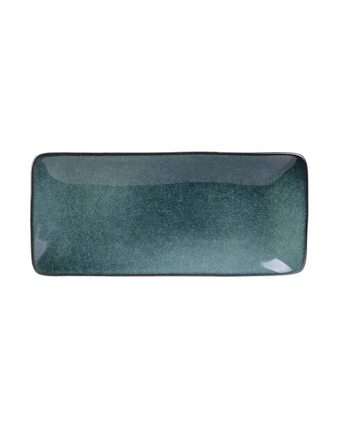 Coupelle rectangle Au Grès du temps bleue - 22x10 cm