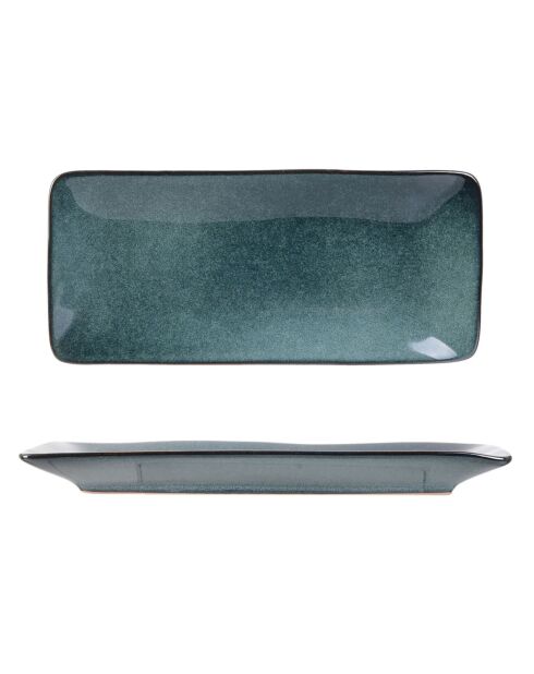 Coupelle rectangle Au Grès du temps bleue - 22x10 cm