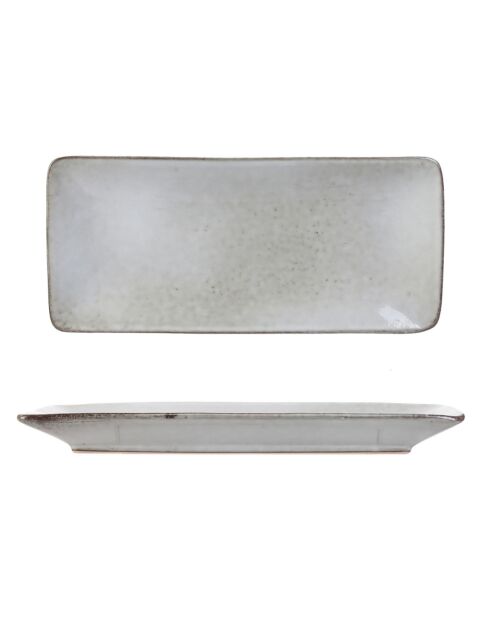 Coupelle rectangle Au Grès du temps grise - 22x10 cm