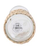 Bouteille avec cannage transparente - 1 L