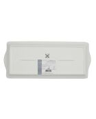 Plat de service en Porcelaine liseré doré blanc/doré - 34.7x14.6 cm