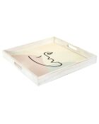 Plateau bois Arty multicolore - D.40 cm