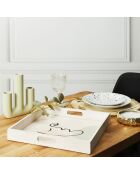 Plateau bois Arty multicolore - D.40 cm