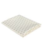 Mantel con motivos geométricos blanco/dorado - 250x140 cm