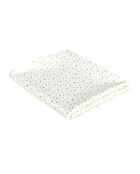 Tovaglia con motivo a stelle bianco/oro dorato - 250x140 cm
