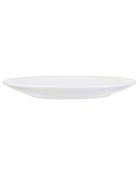 6 Assiettes en Porcelaine Liseré doré blanc/doré - D.20.3 cm