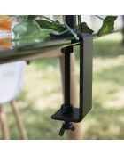 Barre déco de table ajustable noire - 250x90 cm