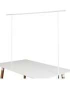 Barre déco de table ajustable blanche - 250x90 cm