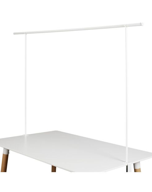 Barre déco de table ajustable blanche - 250x90 cm