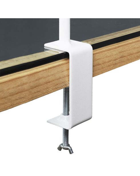 Barre déco de table ajustable blanche - 250x90 cm