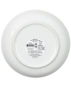 6 Assiettes creuses en Porcelaine Liseré doré blanc/doré - D.21.3 cm