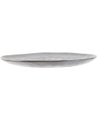 6 Assiettes galet Au Grès du temps grises - D.27.5 cm