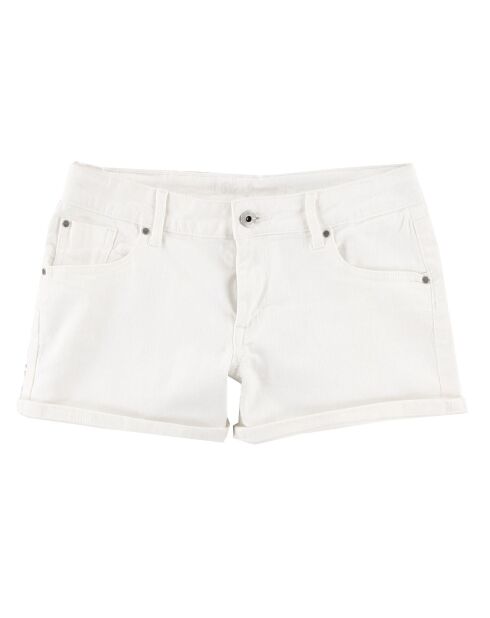 Short en jean Foxtail blanc