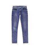 Jean Pixlette skinny en toile de coton bleu