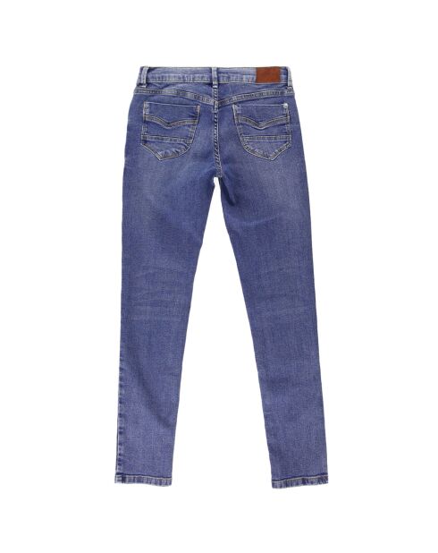 Jean Pixlette skinny en toile de coton bleu