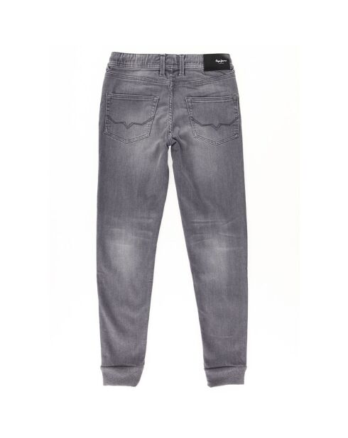 Jean Sprinter en Coton resserré bas gris