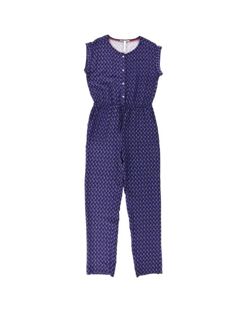 Combinaison Adara à motifs bleu foncé