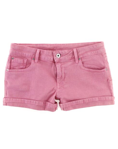 Short en jean Foxtail rose foncé