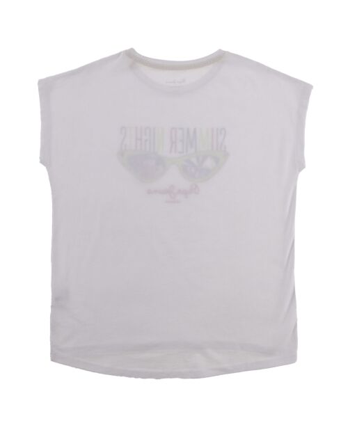 T-Shirt Diana summer lunette blanc