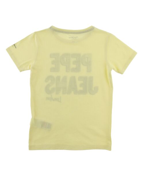 T-Shirt Cayden logo pepe town jaune