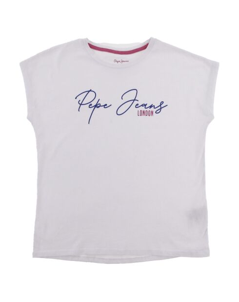 T-Shirt Nina en Coton logo écriture blanc