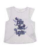 T-Shirt Paige logo détail dos blanc