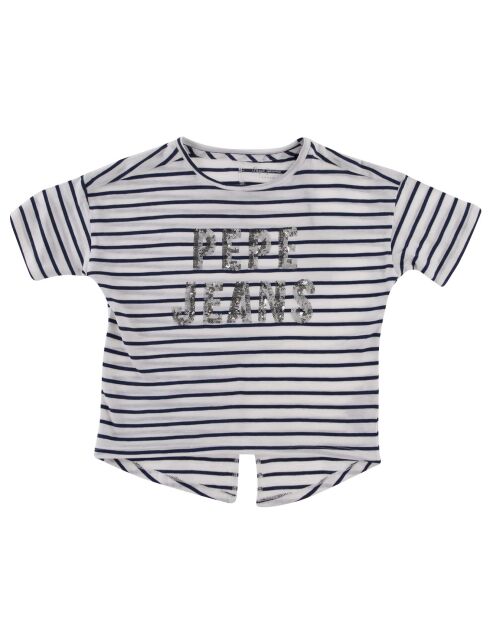 T-Shirt Marinière nieves bleu/blanc