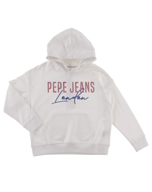 Sweat Ruth à capuche logo blanc