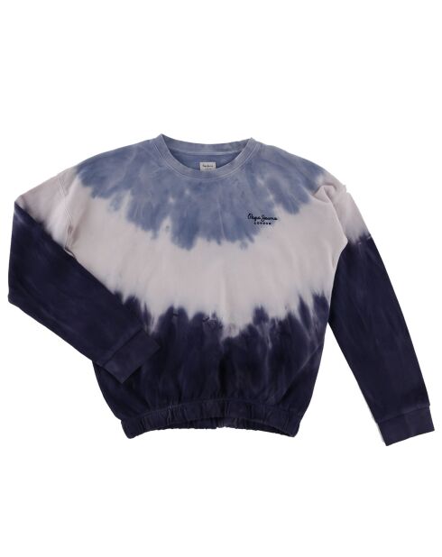 Sweat Tracy Tie & die bleu/blanc